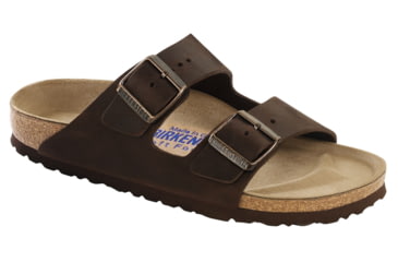 Image of Birkenstock Arizona Oiled Leather Soft Footbed Sandal - Men's-Habana-Medium-39