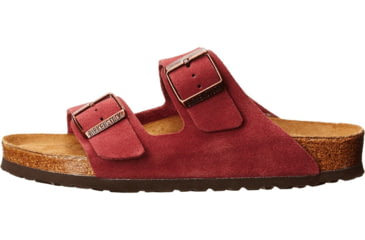 Image of Birkenstock Arizona Suede Soft Footbed Sandal - Women's-Sun Dried Tomato-Medium-42