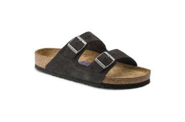 Image of Birkenstock Arizona Suede Soft Footbed, Velvet Grey, 41 EU Narrow 55232-3-41