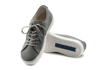 Image of Birkenstock Arran Textile Cork-Latex Footbed Shoes - Womens, Grey, Medium, 37, 1008559-37