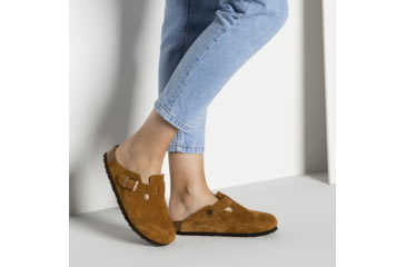 Image of Birkenstock Boston Soft Footbed - Unisex, Mink Suede, 42, 1009543-1009543-42