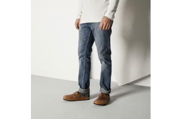 Image of Birkenstock Cotton Slub - Mens, Black/Gray, Medium, 1008039-1008039-Medium