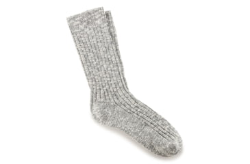 Image of Birkenstock Cotton Slub Socks - Mens, Gray White, 42, 1008060-42