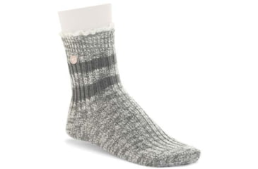 Image of Birkenstock Fashion Slub Socks - Womens, Gray Melange, Small, 1005800-S
