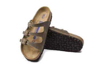 Image of Birkenstock Florida Soft Footbed Oiled Leather Sandals - Womens, Spectacular Pink, Medium, 41, 1011432-41