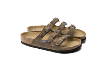 Image of Birkenstock Florida Soft Footbed Oiled Leather Sandals - Womens, Spectacular Pink, Medium, 41, 1011432-41