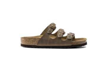 Image of Birkenstock Florida Soft Footbed Oiled Leather Sandals - Womens, Spectacular Pink, Medium, 41, 1011432-41