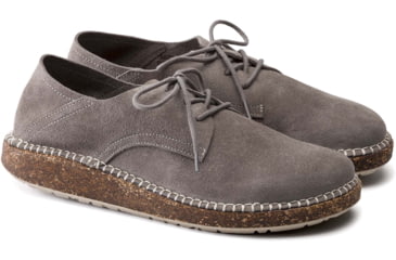 Image of Birkenstock Gary Suede Shoes - Mens, Light Gray, 42, 1016387-R-42