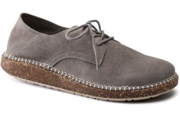 Image of Birkenstock Gary Suede Shoes - Mens, Light Gray, 42, 1016387-R-42