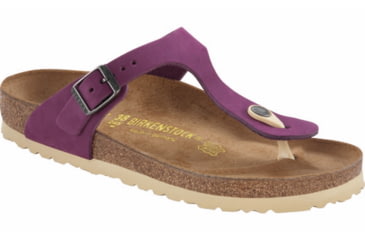 Image of Birkenstock Gizeh Nubuck Sandal - Women's-Magenta Purple-Medium-39