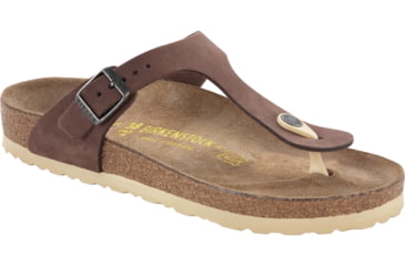 Image of Birkenstock Gizeh Nubuck Sandal - Women's-Pinecone-Medium-41