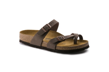 Image of Birkenstock Mayari Birkibuc Sandal - Womens-Mocha-Medium-41