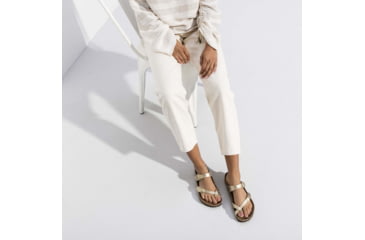 Image of Birkenstock Mayari Birko-Flor Sandals - Womens, Gold, 40, 1016416-R-40