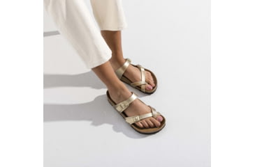 Image of Birkenstock Mayari Birko-Flor Sandals - Womens, Gold, 40, 1016416-R-40