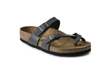 Image of Birkenstock Mayari Birko-Flor Sandals - Women's, Pull Up Anthracite, 36, 1005023-R-36