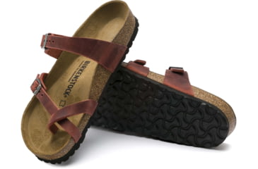 Image of Birkenstock Mayari Oiled Leather Sandals - Womens, Earth, 41, 1015548-R-41