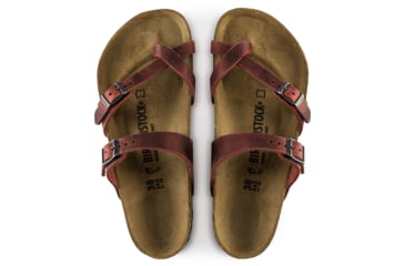 Image of Birkenstock Mayari Oiled Leather Sandals - Womens, Earth, 41, 1015548-R-41