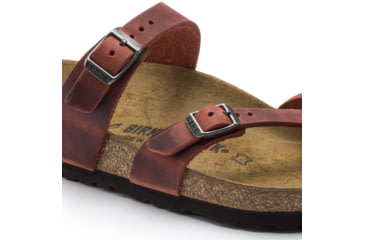 Image of Birkenstock Mayari Oiled Leather Sandals - Womens, Earth, 41, 1015548-R-41