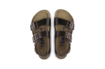 Image of Birkenstock Milano Amalfi Leather Soft Footbed Men's, Testa Di Moro, 39 23454-1-39