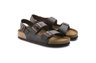 Image of Birkenstock Milano Amalfi Leather Soft Footbed Men's, Testa Di Moro, 39 23454-1-39