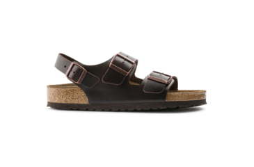 Image of Birkenstock Milano Amalfi Leather Soft Footbed Men's, Testa Di Moro, 39 23454-1-39