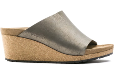 Image of Birkenstock Namica Leather Sandals - Womens, Washed Metallic Stone Gold, 38, 1014879-N-38