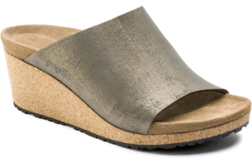 Image of Birkenstock Namica Leather Sandals - Womens, Washed Metallic Stone Gold, 38, 1014879-N-38