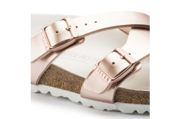 Image of Birkenstock Yao Hex Birko-Flor Sandals - Womens, Metallic Copper, 40, 1016962-N-40