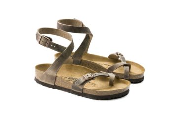 Image of Birkenstock Yara Oiled Leather Sandals - Womens, Tobacco Oiled Leather, Medium, 37, 1011441-37
