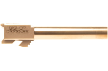 Image of Bishop Defense Match Grade Pistol Barrel, Glock 17, 9mm, 4.49 in, 1-10 Twist, Bronze, BDBLG17BRNZ