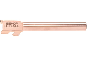 Image of Bishop Defense Match Grade Pistol Barrel, Glock 34, 9mm, 5.31 in, 1-10 Twist, Rose Gold, BDBLG34RSGLD