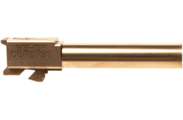 Image of Bishop Defense Match Grade Pistol Barrel, Glock 19, 9mm, 4.02 in, 1-10 Twist, Bronze, BDBLG19BRNZ
