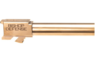 Image of Bishop Defense Match Grade Pistol Barrel, Glock 43, 9mm, 3.39 in, 1-10 Twist, Rose Gold, BDBLG43RSGLD