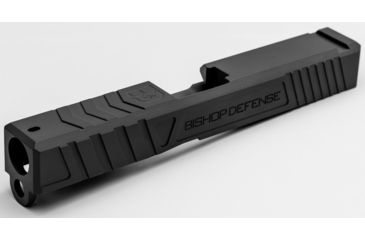Image of Bishop Defense Pistol Slide, Glock 19, Gen 3, Tier 3, Black Nitride BDSLG19G3T3BLK