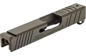 Image of Bishop Defense Pistol Slide, Glock 43, Gen 3, Tier 3, Olive Drab, BDSLG43G3T3OD