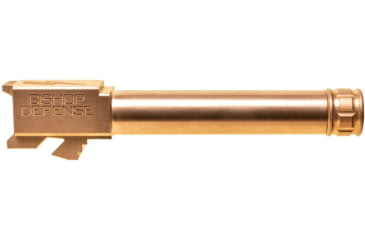 Image of Bishop Defense Threaded Match Grade Pistol Barrel, Glock 19, 9mm, 4.52 in, 1-10 Twist, Bronze, BDBLTG19BRNZ