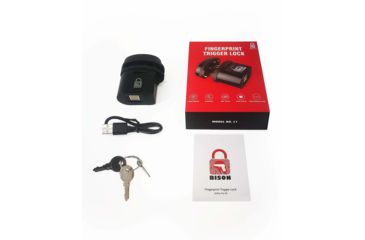 Image of Bison L1 Biometric Fingerprint Trigger Lock, Black, Small BTL-L1-0001
