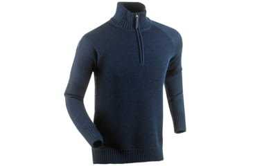 Image of Bjorn Daehlie Half Zip Cabin Sweater - Men's -Navy Blazer-Large