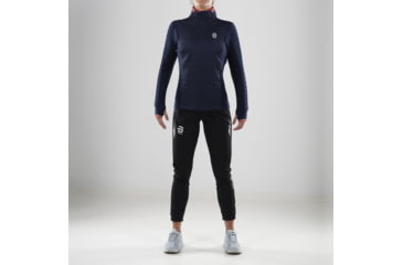 Image of Bjorn Daehlie Half Zip Comfy Sweater - Womens, Evening Blue, Medium, 332025-25100-M