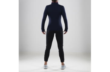 Image of Bjorn Daehlie Half Zip Comfy Sweater - Womens, Evening Blue, Medium, 332025-25100-M