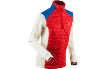 Image of Bjorn Daehlie Half Zip Comfy - Women's -High Risk Red-Small