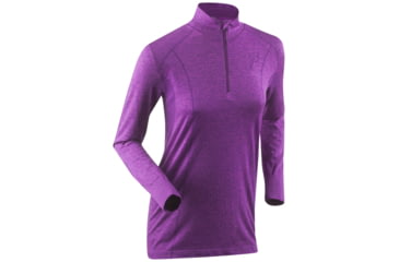 Image of Half Zip Zone Midlayer - Womens -Purple Cactus Flower-X-Small