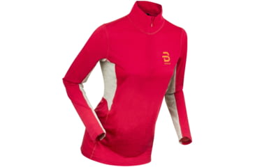 Image of Bjorn Daehlie Training Wool Half Zip Baselayer - Womens, Bright Rose, Medium, 332661-33000-M