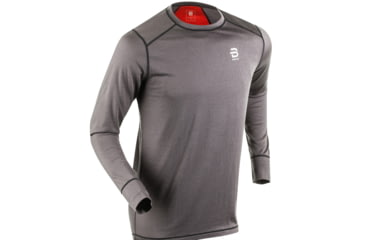 Image of Bjorn Daehlie Trainingwool Shirt - Men's-Forged Iron-Large