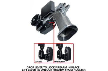 Image of Black Scorpion Outdoor Gear 2011 OWB Pro Heavy Duty Competition Speed Holster, 2011 w/Magnets, Black, HC07-USPSA-2011