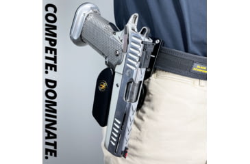 Image of Black Scorpion Outdoor Gear 2011 OWB Pro Heavy Duty Competition Speed Holster, 2011 w/Magnets, Black, HC07-USPSA-2011