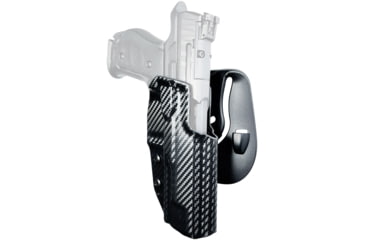 Image of Black Scorpion Outdoor Gear Kydex OWB Paddle Holster, Walther Q5 Match SF, Right Hand, Carbon Fiber, HC03-PADDLE-WALTHERSFCFRH