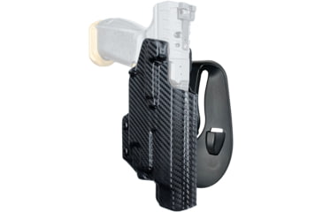 Image of Black Scorpion Outdoor Gear OWB Paddle Holster, Canik SFx Rival w/ TLR-7/TLR-8, Right Hand, Carbon Fiber, HC03-PADDLE-RIVALTLR8-CFRH