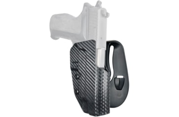 Image of Black Scorpion Outdoor Gear OWB Paddle Holster, Sig Sauer P226 w/ Rail, Right Hand, Carbon Fiber, HC03-PADDLE-P226R-CFRH