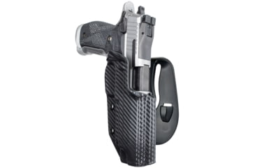 Image of Black Scorpion Outdoor Gear OWB Paddle Holster, Sig Sauer P226 XFIVE, Right Hand, Carbon Fiber, HC03-PADDLE-P226X5-CFRH